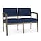 Lesro Lenox 2 Seat Tandem Seating W/ No Center Arm, 43.5 in W 24.5 in L 32 in H LS2101 - alternate 1